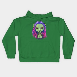 Pop Culture Caricature #4 - Gamora Kids Hoodie